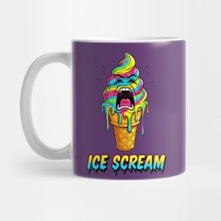 Ice Scream Funny Comic-Style Summer Gift Mug